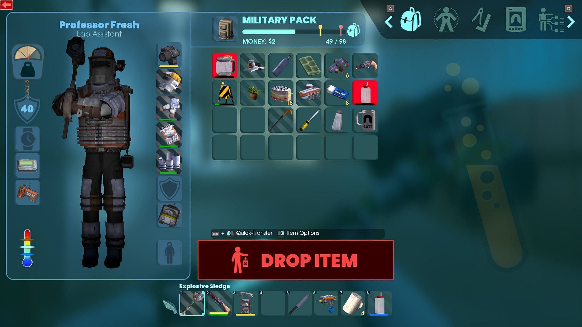 Try not to die; blood stains are hard to remove (Image via Playstack)